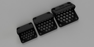 Lüfterabdeckung Gitter Grill Wabenschutz Schaufel für 30mm, 35mm und 40mm Fans RC Car