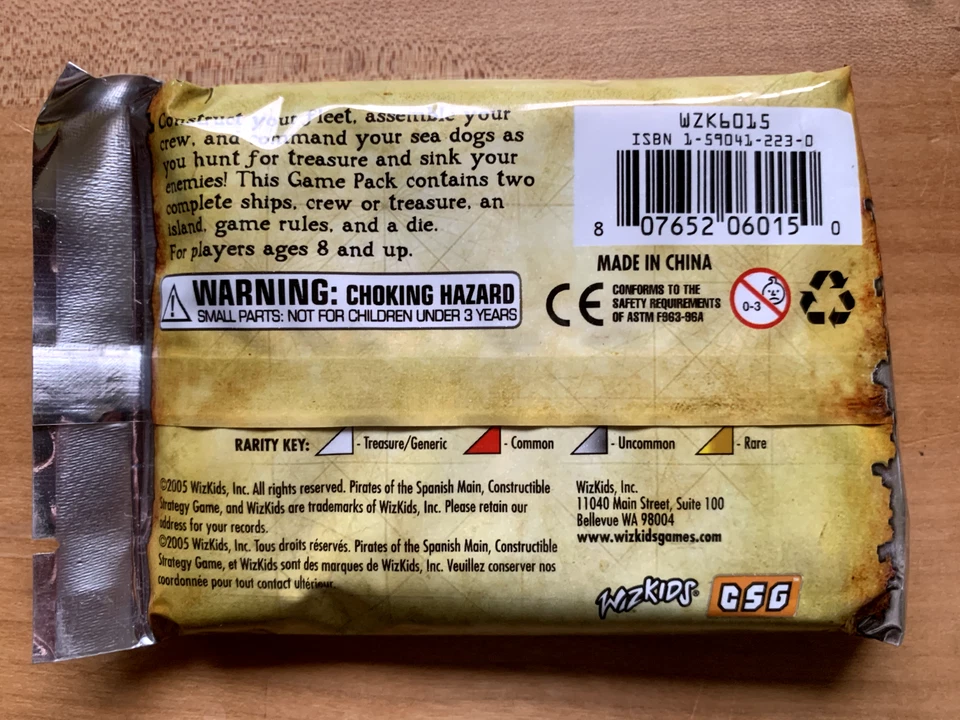 Pirates of the Spanish Main CCG, Unlimited Ed, 2 x Sealed Packs, WizKids 2004 - Image 2 of 2