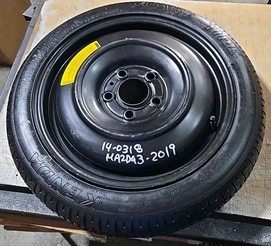 SPARE TIRE 16" FITS 2019 thru 2024 MAZDA 3 WHEEL RIM 16" WITH TIRE