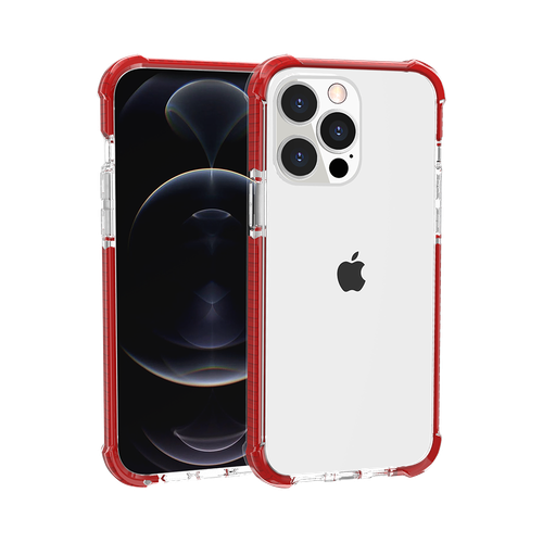For Apple iPhone 15 Pro Max Hybrid Clear Rubber Hard TPU Color Frame Case Cover - 第 5/25 張圖片