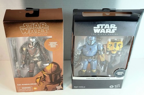 Star Wars: The MANDALORIAN BLACK SERIES Carbonized Graphite Mando & Paz Vizsla - Bild 2 von 24