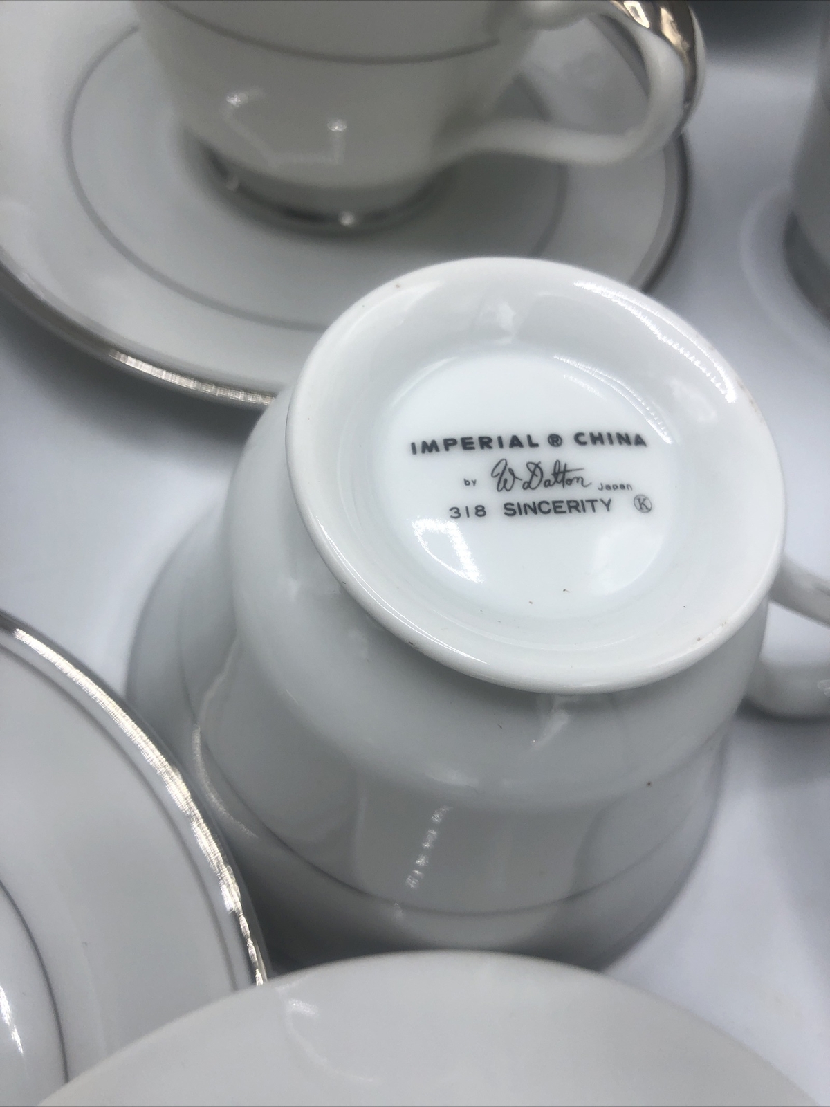28 PIECE SET Imperial China W.Dalton 318 SINCERITY PRISTINE 14 Cups