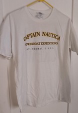 Camiseta Captain Nautica Powerboat Expeditions St Thomas Islas Vírgenes de los Estados Unidos L