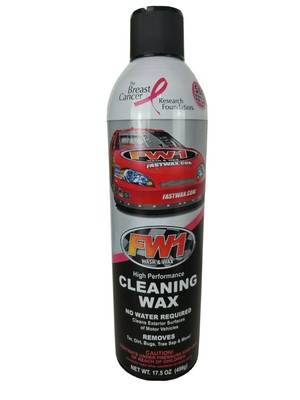 New FW1 Fastwax & Cleaning Wax High Performance Exterior Waterless