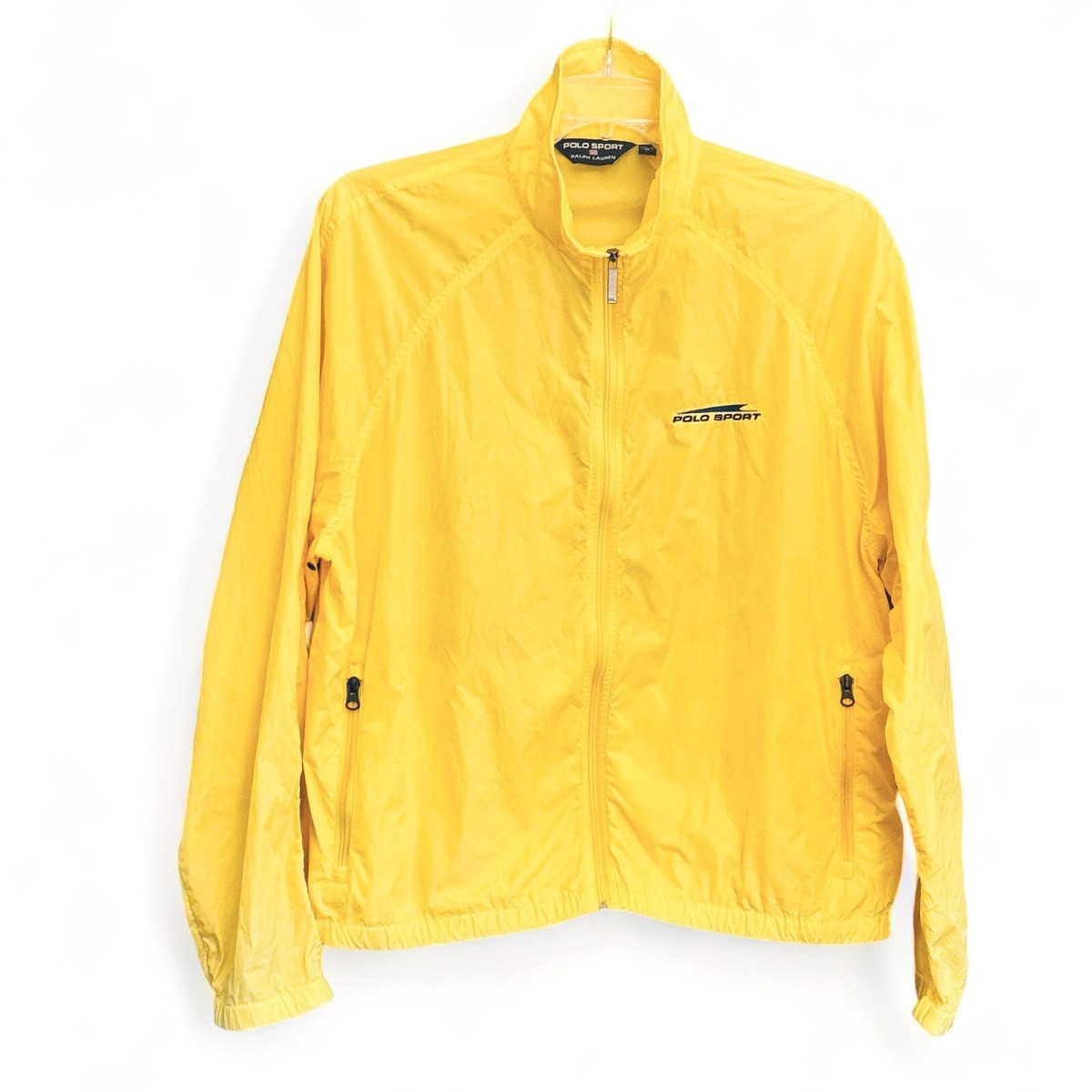 Ralph Lauren Polo Sport Windbreaker Vtg 90s Yellow Nylon Ralph Lauren Polo Sport Windbreaker Vtg 90s Yellow Nylon