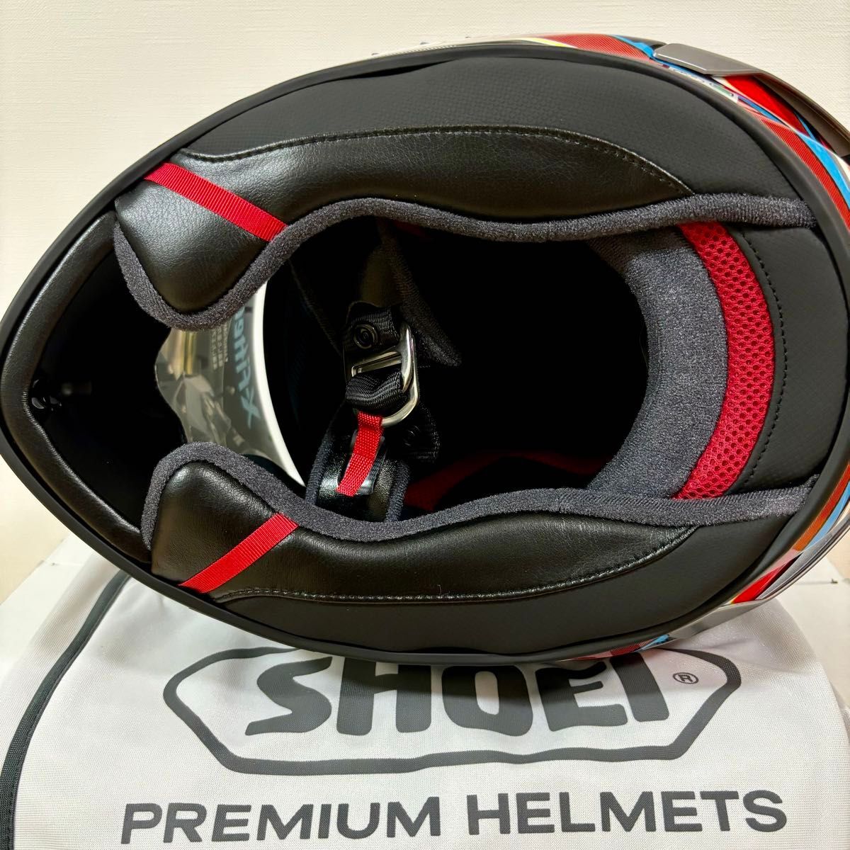 SHOEI X-Fifteen PROXY TC-10 WHITE/RED SHOEI X15 Size [S,M,L SHOEI X-Fifteen PROXY TC-10 WHITE/RED SHOEI X15 Size [S,M,L