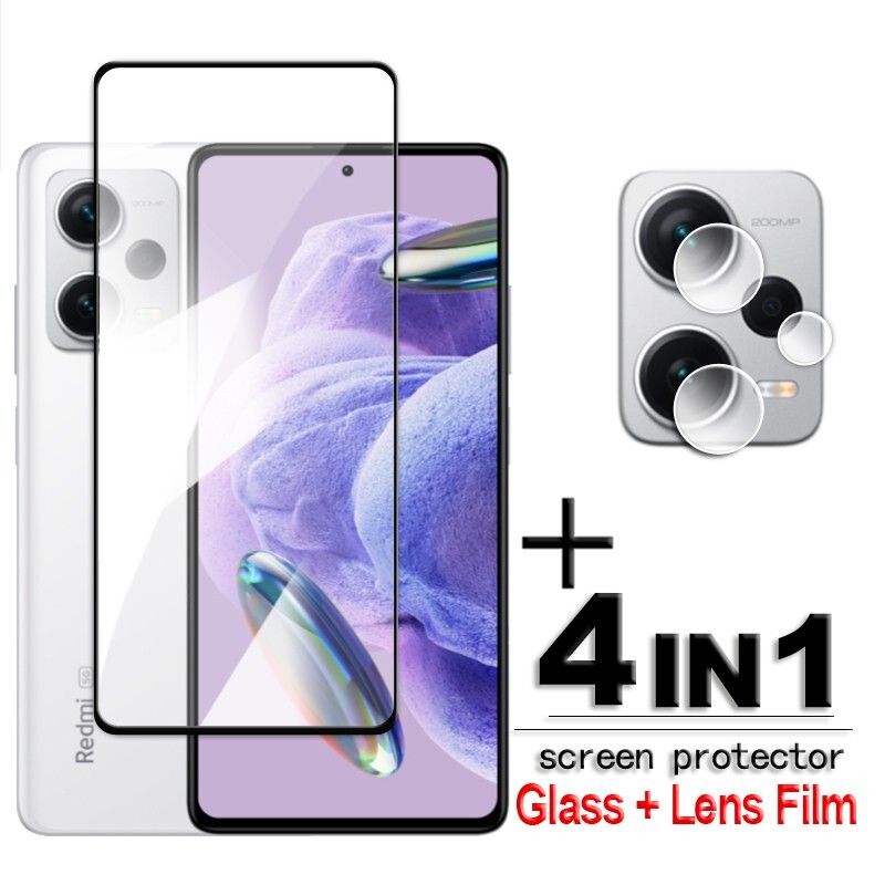 Tempered Glass 2.5D Full Glue Screen Film For Xiaomi Redmi Note 12