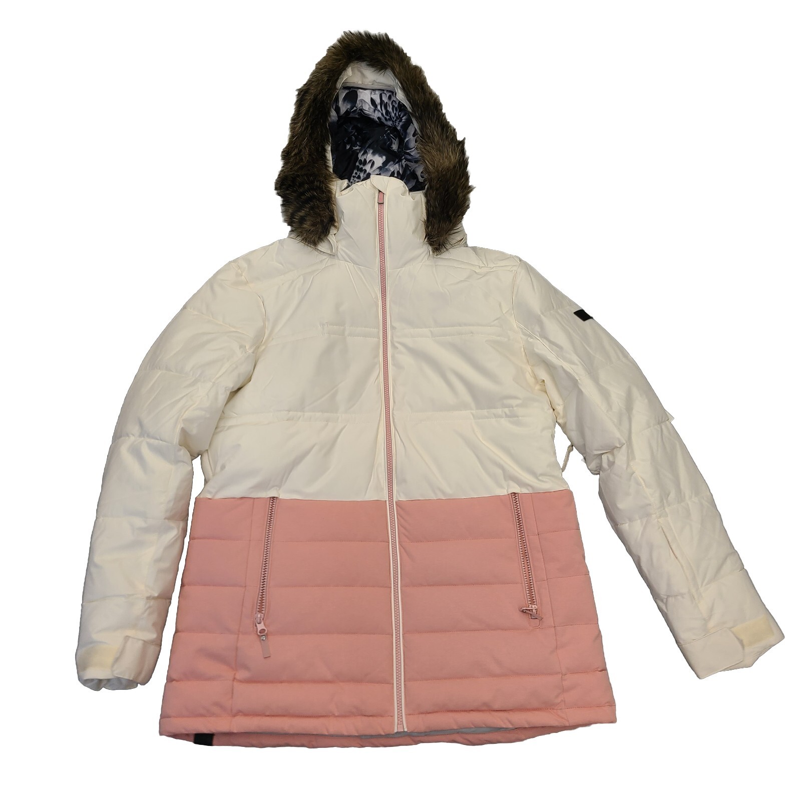 ROXY Women's Quinn Insulated Snow Jacket Egret XL Tg Eg eBay