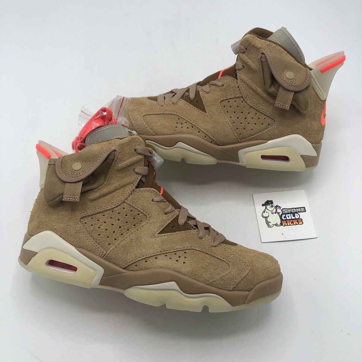 Nike Air Jordan 6 Retro SP Khaki Size 5.5 DH0690-200 Travis Scott