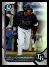 2022 Bowman Draft #BDC-40 Willy Vasquez Chrome Refractor card
