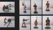 Soldat du moyen âge en plomb peint - Altaya