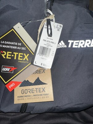 NEW ADIDAS TERREX TECH ROCK GORE-TEX PRO JACKET MEN'S SIZE L LARGE