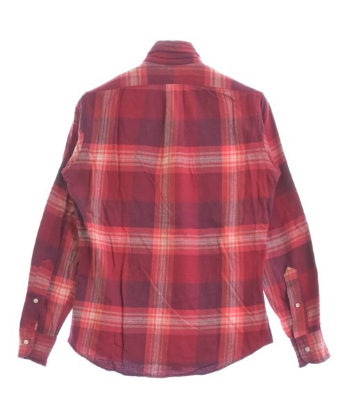 トップス INDIVIDUALIZED SHIRTS INDIVIDUALIZED SHIRTS Casual Shirt RedxWhite(Check Pattern