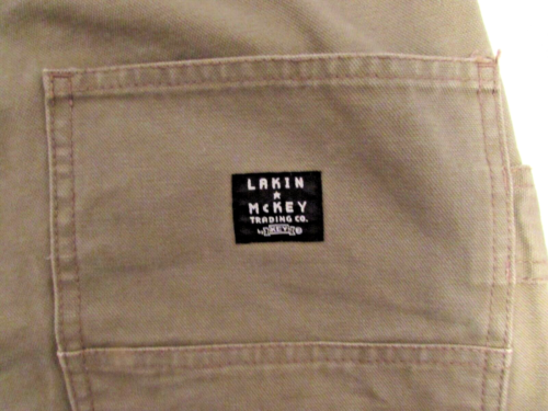Pantalones de Trabajo Lakin McKey Para Hombre 44x30 Tostado Pato Lona Carpintero Doble Rodilla Relajados - Imagen 7 de 10