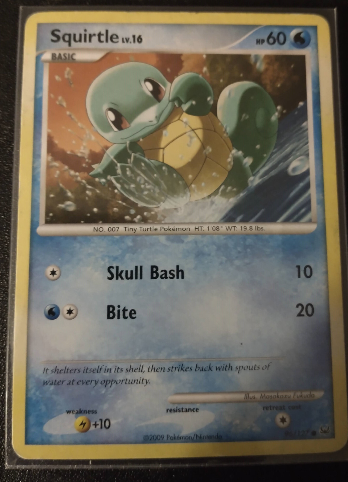Pokémon TCG 2009 Squirtle Lv.16 Platinum #96/127 Regular