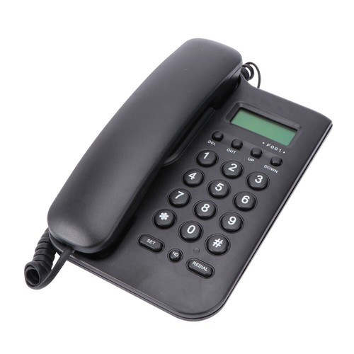 Telefon przewodowy Bezbateryjne telefony stacjonarne Seniorzy Starsi Ściana biurowa - Zdjęcie 3 z 12