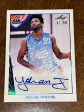 YOHAN TRAORE 2021-22 Leaf Memories Autograph #13/99 AUBURN TIGERS UCSB SMU