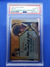 1996 It's A Wonderful Life Chromium Chrome card Trivia PSA 10 JIMMY STEWART #C4