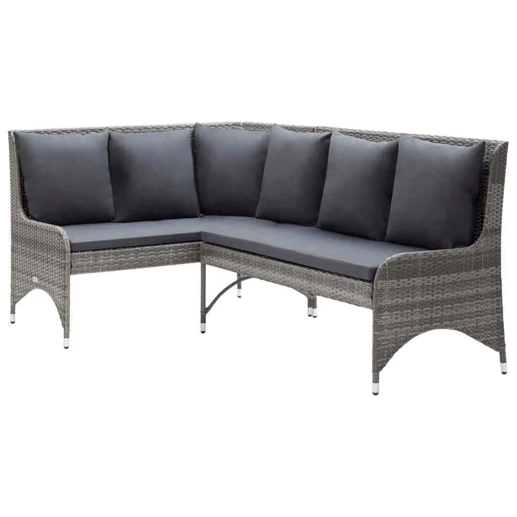 Plastic rattan corner sofa sales