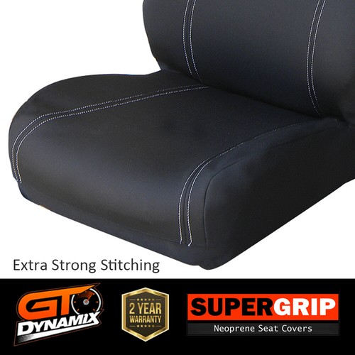 SuperGrip Black Neoprene Seat Covers Mazda BT-50 TF XTR GT BT50 2ROW 7/2020-2025 - Picture 6 of 9