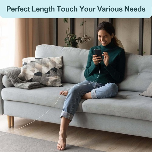 6ft USB-C to USB-C Cable | Braided | Fast Charging up to 60W - Picture 2 of 7