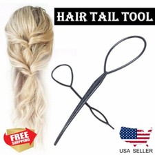 2PCS Fashion Topsy Magic Simple Tail Hair Braid Ponytail Maker Clip Styling Tool