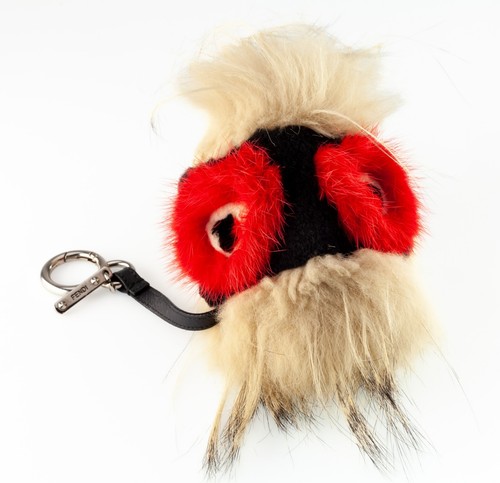 Fendi Fox Mink Kurioso Bag Bug w/ Original Papers