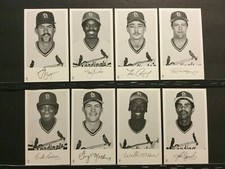 1986 St Louis Cardinals Team Issue Postcards 15 Different NM McGee, Smith Sku23H