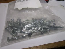 #8-15 x 1-1/2" Slotted Flat Head Zinc Type A Pt Steel Sheet Metal Screw QTY 38