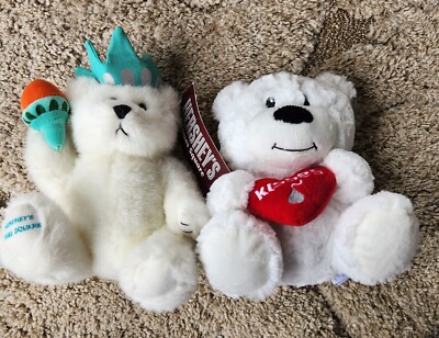 Hershey's Bear Lot Times Square Liberty Teddy Bear And Kisses stuffed animal 