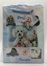 New Poodle Pet Dog Gift Bag Set 5 Bags By Ruth Maystead (8.5" x 6" x 4")