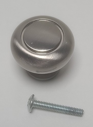 Gebürstetes Nickel 1,25" x 1,25" Schrank/Tür zieht mit 1" Schraube - Bild 2 von 3