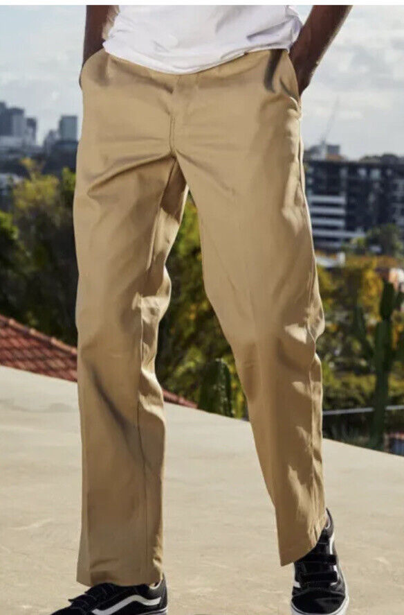 Dickies Men's 874 Original Fit Khaki Work Pants Chinos Dickies Men's 874 Original Fit Khaki Work Pants Chinos