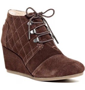 toms desert wedge bootie sale