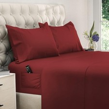 DREAMCARE Full Size Sheets 4 pcs Cooling Sheets up to 21 Deep Full Sheet...