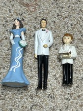 Vintage Wilton Wedding Cake Toppers Bridesmaid Groomsman Ring