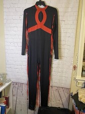 Adult Costume Sz Sm Black  Red Complete Outfit NICE Halloween