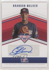 2018 Panini USA Baseball Stars & Stripes 453/495 Brandon Walker #SS-WA Auto b1p