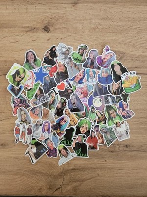 50er Pack Sticker Aufkleber Billie Eilish Pop Musik Neu Unbenutzt