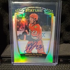2024-25 Upper Deck Stature Auto Mason McTavish #5 Anaheim Ducks