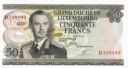 LUXUMBURGO LUXEMBURG 50 FRANCS  ANNO 1972 PICK P55b  UNC - FDS - Foto 1 di 2