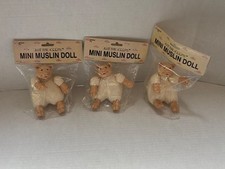 3- Just for Keeps Muslin Pigs Craft Items