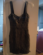 Women s Black/Gray Herringbone Tweed Sleevele...
