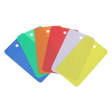 Waterproof Eyelet Hole Plastic Tags,Outdoor Tags,4x7cm Multicolored 1 Set,150