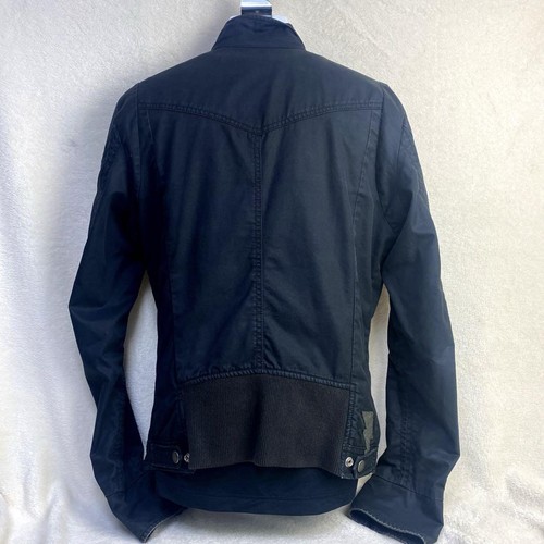 Diesel Riders Military Blouson Jacket Double Zip Black Cotton Used - Picture 4 of 15
