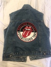 New Rolling Stones Denim Vest Patch Forever 2...