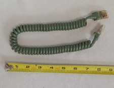 Telephone Handset Cord moss green Western Electric Trimline phone, NEW