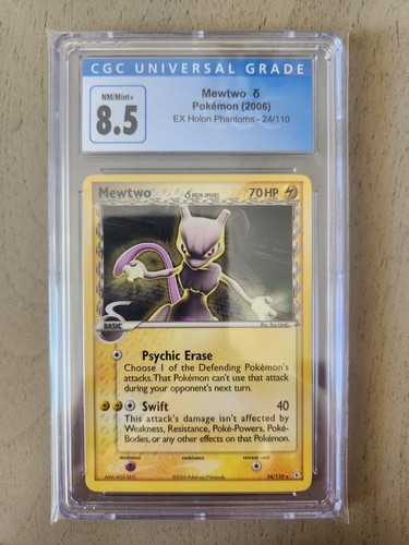 Mewtwo δ graded CGC 8.5 for sale on eBay