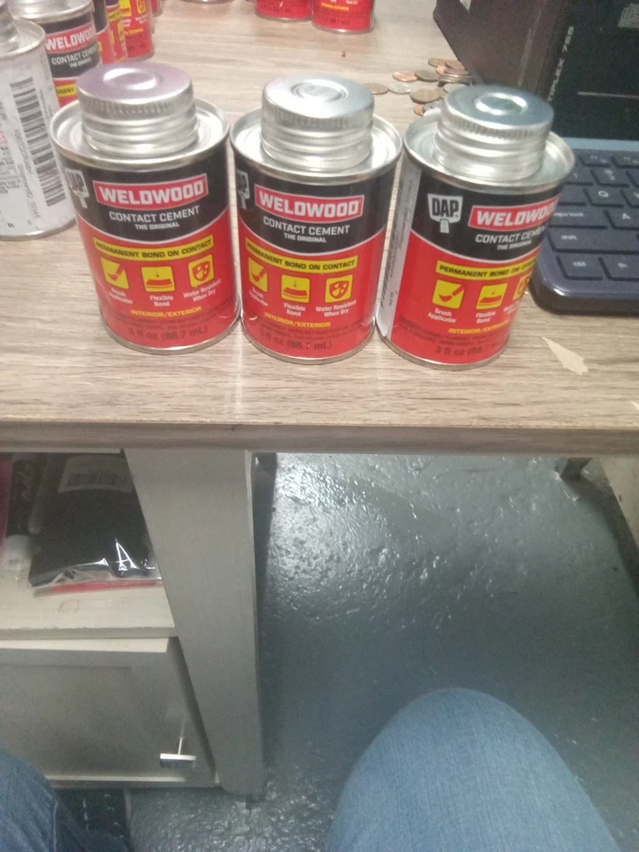 DAP Weldwood Contact Cement The High Strength 3 Pkg 3 Oz Dented 63 T 636b Dt