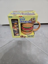 NICKELODEON KRABBY PATTIES SPONGE BOB MUG SET WITH GUMMY CANDIES NEW NIB NOVELTY